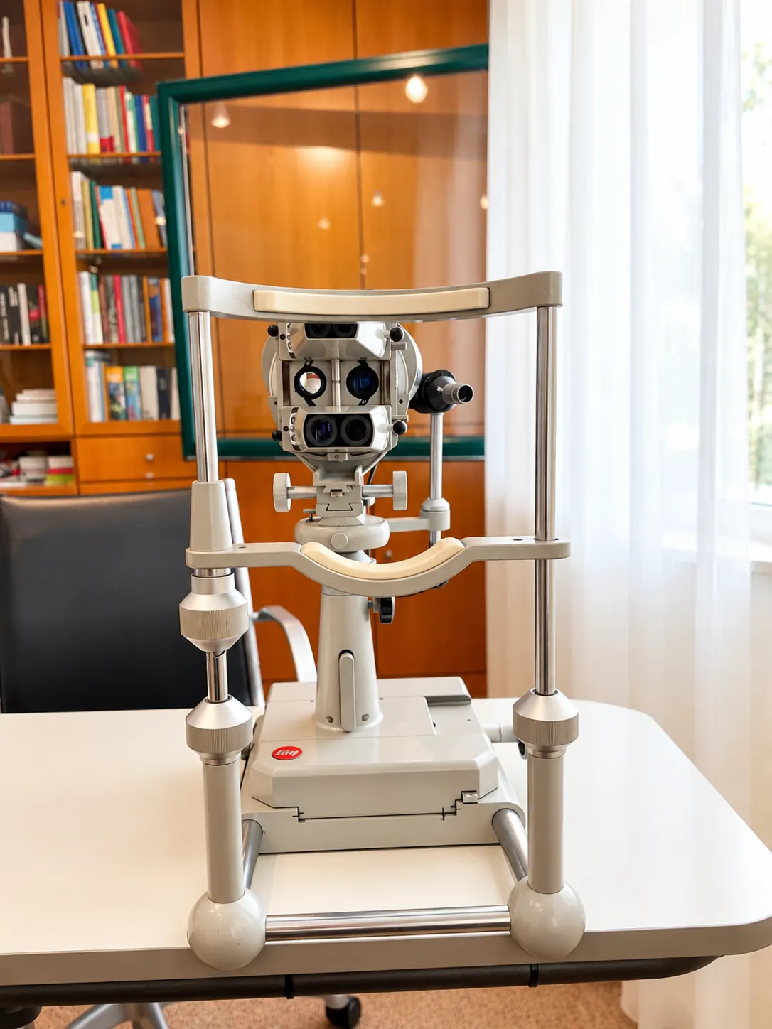 Gerät zur ergänzenden Augendiagnostik in der Praxis Funke